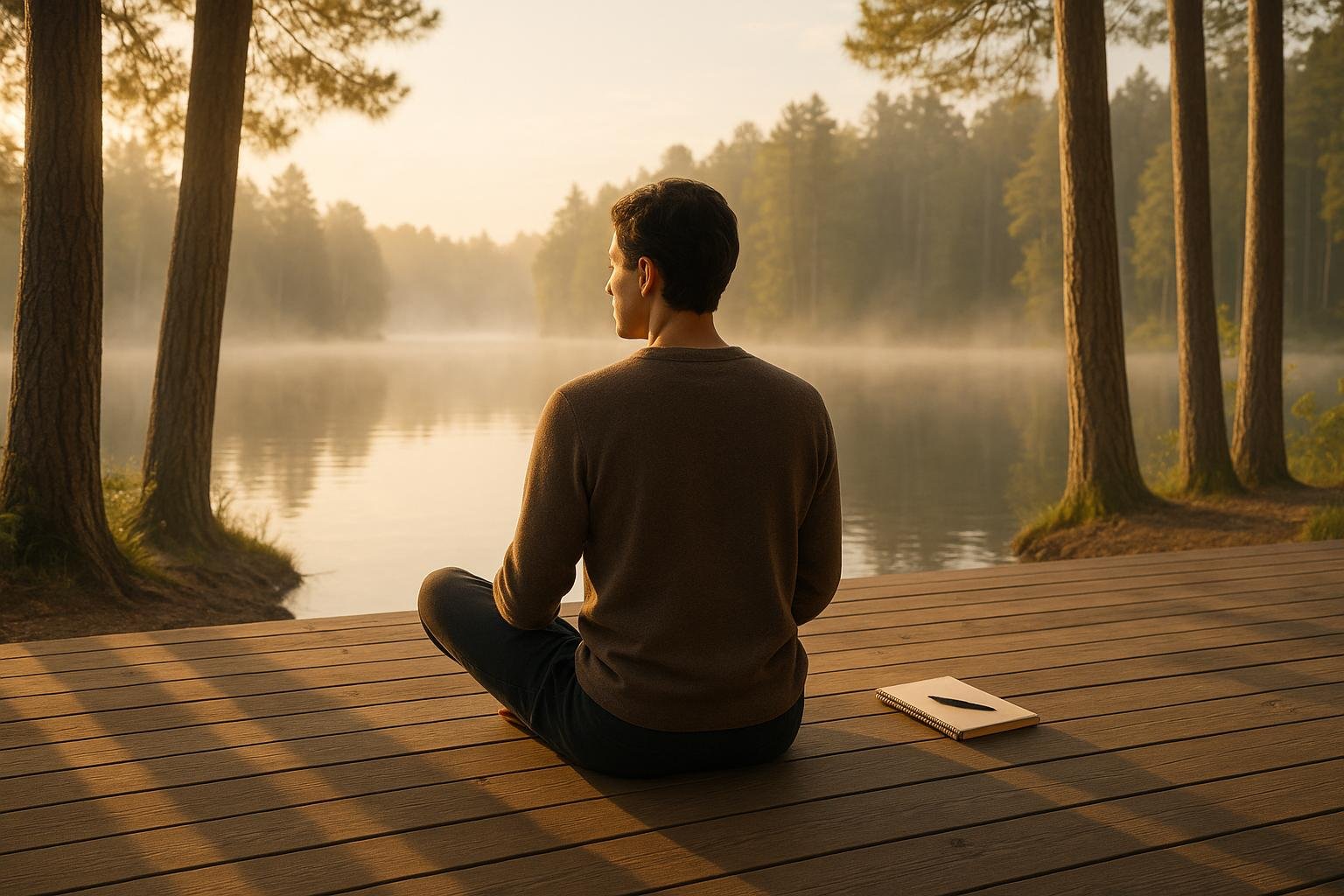 Person in quiet reflection